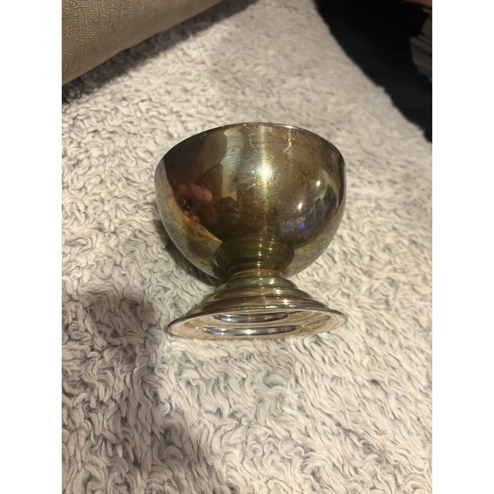 Pedestal Bowl Home Decor‎ OS Silver Good Vintage Tarnished Weighted